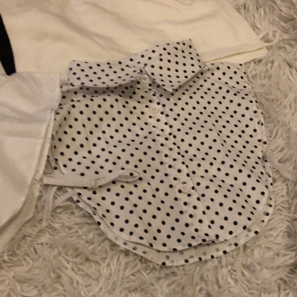 Mock collars with straps to stay in place under a sweater. - Picture 2 of 7